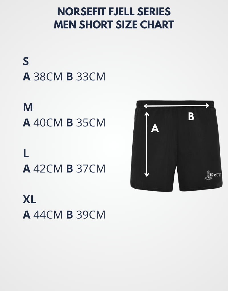 Norsefit FJELL Men’s Trail Shorts – Black