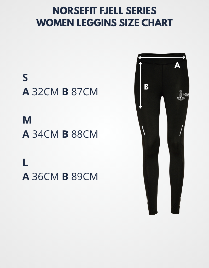 Norsefit FJELL Women’s Running Leggins – Black