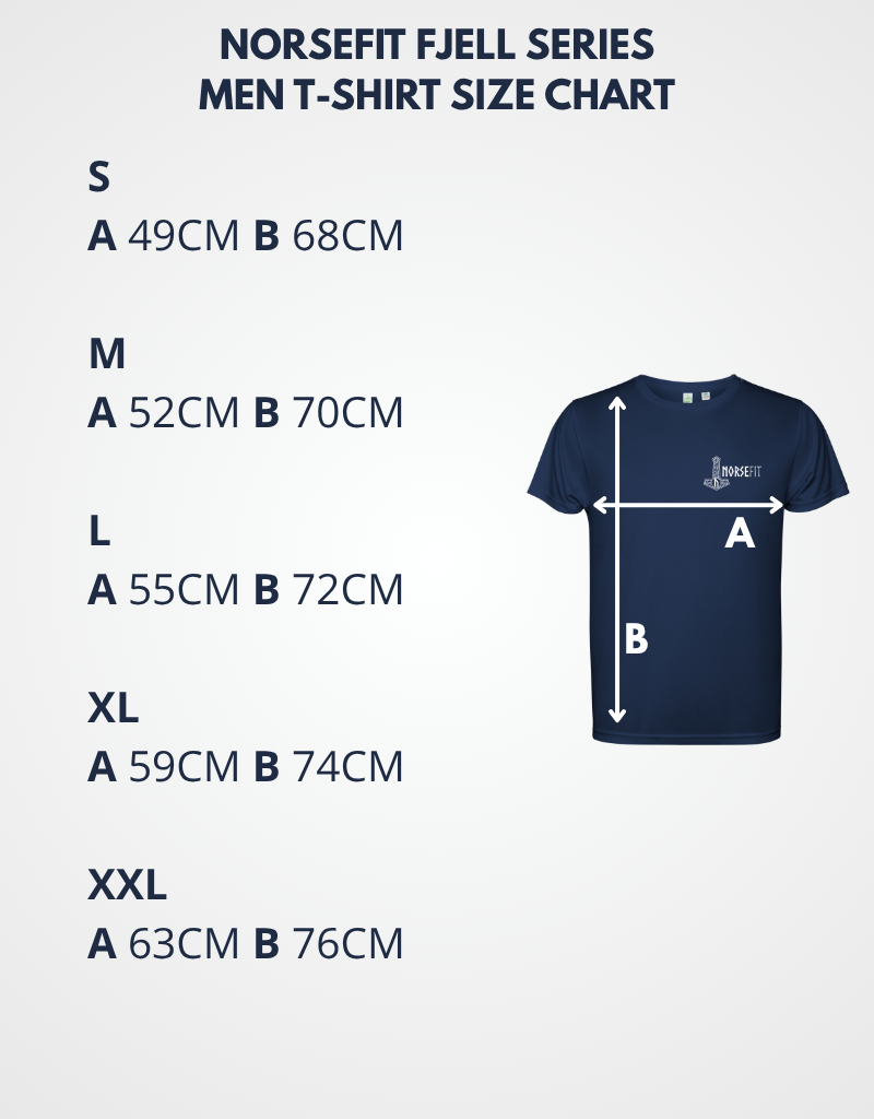 Norsefit FJELL Men’s Trail T-Shirt – Zen Blue