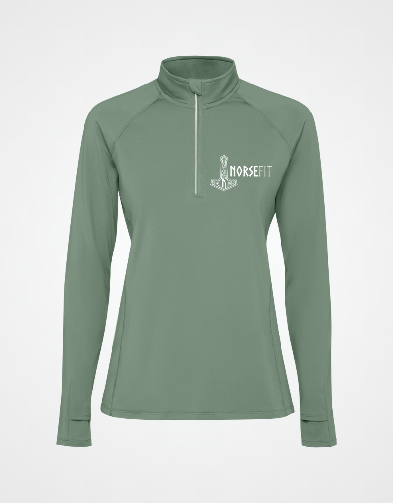 Norsefit FJELL Women’s Technical Sweatshirt – Laurel Green