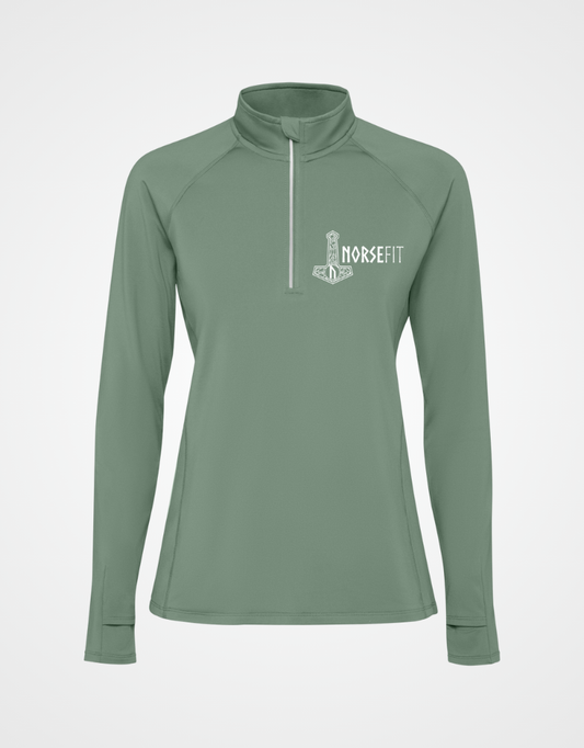 Norsefit FJELL Women’s Technical Sweatshirt – Laurel Green