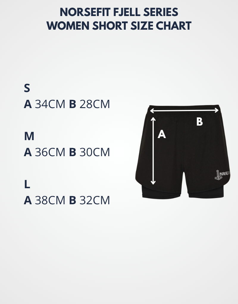Norsefit FJELL Women’s Trail Shorts – Black