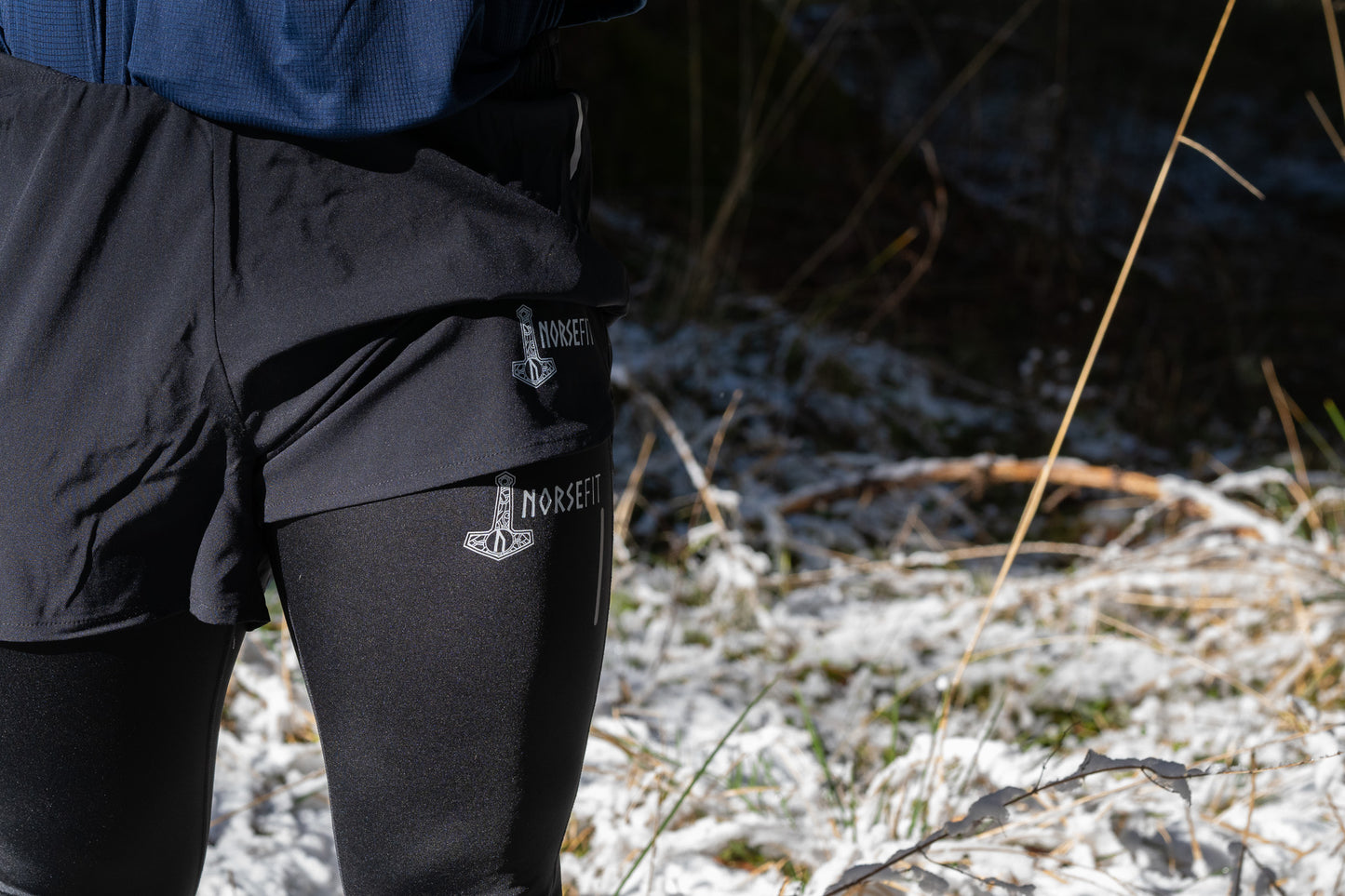 Norsefit FJELL Men’s Running Leggins – Black