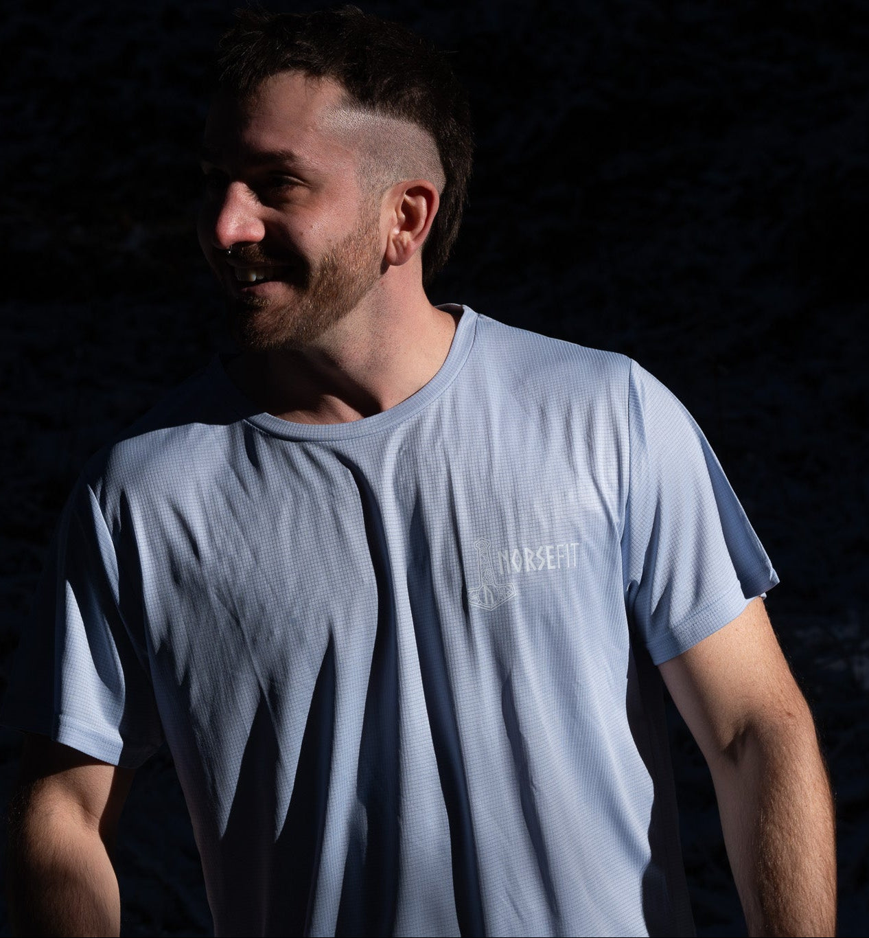 Norsefit FJELL Men’s Trail T-Shirt – Zen Blue