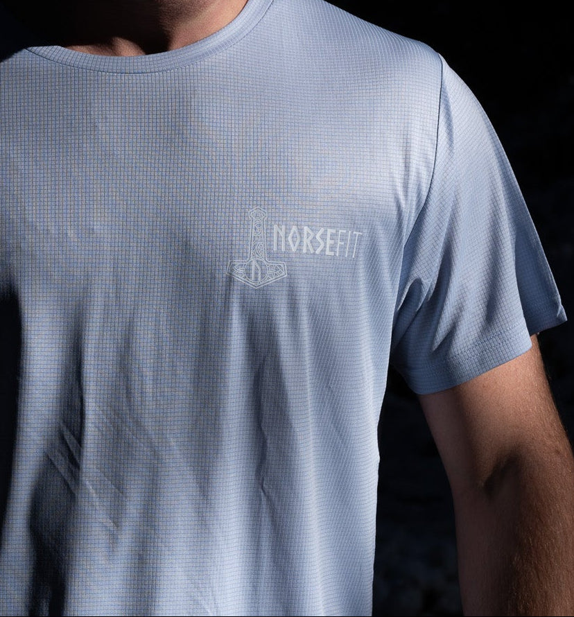 Norsefit FJELL Men’s Trail T-Shirt – Zen Blue