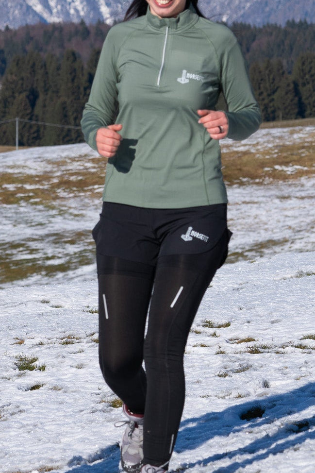 Norsefit FJELL Women’s Technical Sweatshirt – Laurel Green