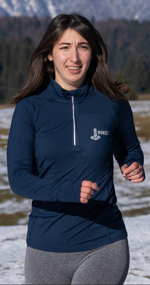 Norsefit FJELL Women’s Technical Sweatshirt – Navy