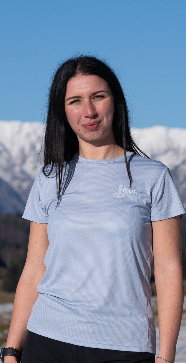 Norsefit FJELL Women’s Trail T-Shirt – Zen Blue